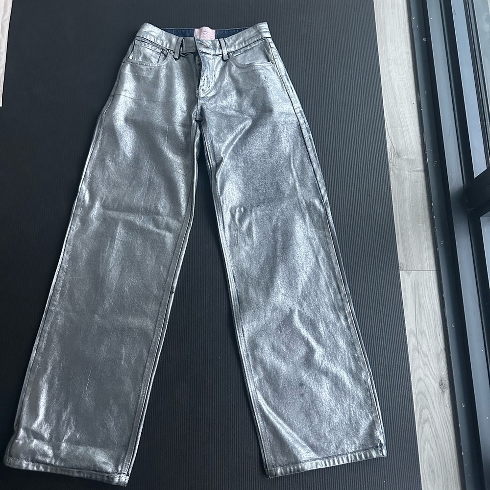 REVICE Shimmering Silver Jeans